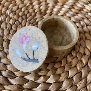 Stone trinket box made in India